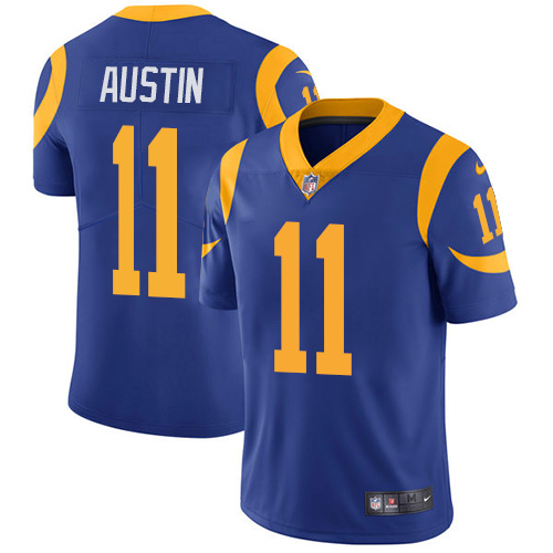 Nike Rams #11 Tavon Austin Royal Blue Alternate Men's Stitched NFL Vapor Untouchable Limited Jersey - Click Image to Close